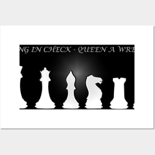 Chess Slogan - King in Check 2 Posters and Art